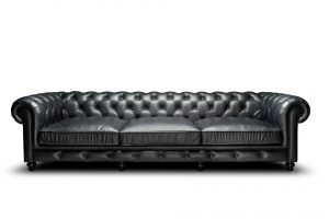 Marbella Siyah Üçlü Chesterfield Koltuk