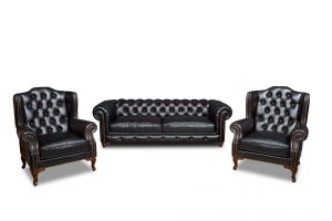 İmran Acı Kahve Hakiki Deri Ofis Takımı