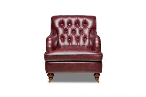 Saloni Gerçek Deri Bordo Berjer