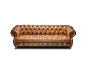 Elips Taba Üçlü Full Kapitone Deri Chester Koltuk